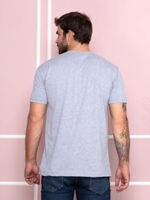 Men Polo Shirts - 灰色 - 查看 2