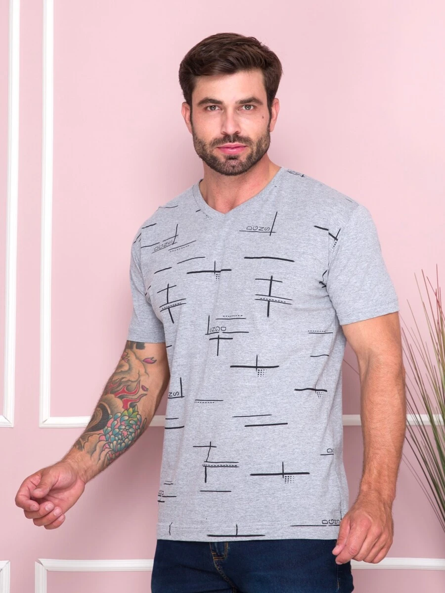 Men T-Shirts & Tanks - Xám - Xem 1