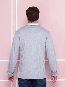 Men Polo Shirts - Xám - Xem 2