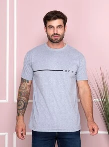 Men Polo Shirts - 灰色 - 查看 3