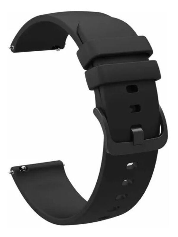 Pulseira Silicone Duplo Fecho Compatível Com Amazfit Bip Lite A1915 20mm