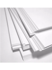 Paquete de 100 Hojas Blancas Tamaño Carta - Blanco y Negro - Ver 3