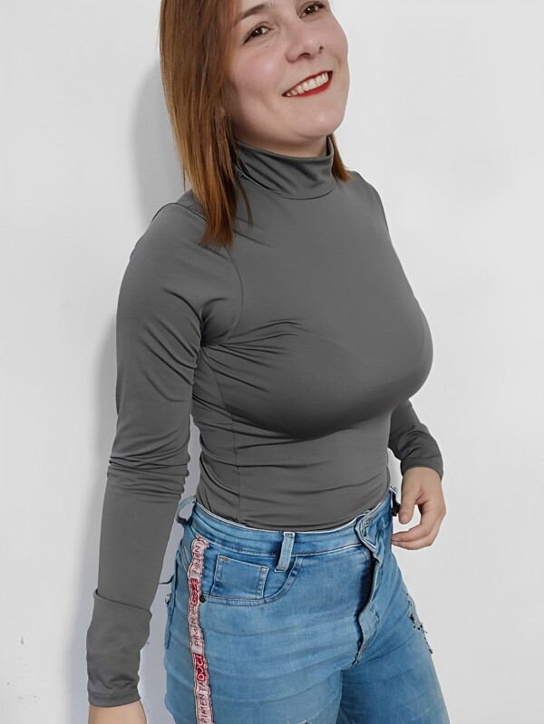 Blusa Cacharrel Feminina Básica Proteção Solar Uv FPS 50 Inverno ou Esportes