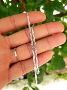 Pulseira Masculino Grumet Escama de Peixe 2 MM Prata 925 Legitima