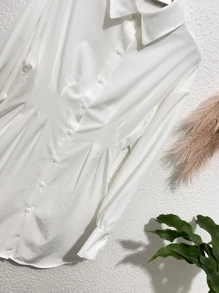 Women Blouses - White - View 2