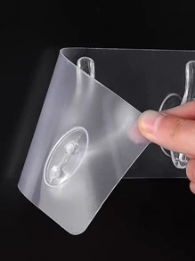 Gancho De Parede Forte Transparente Com Ventosa Para Cozinha 6/3/1 Ganchos Banheiro Multiuso