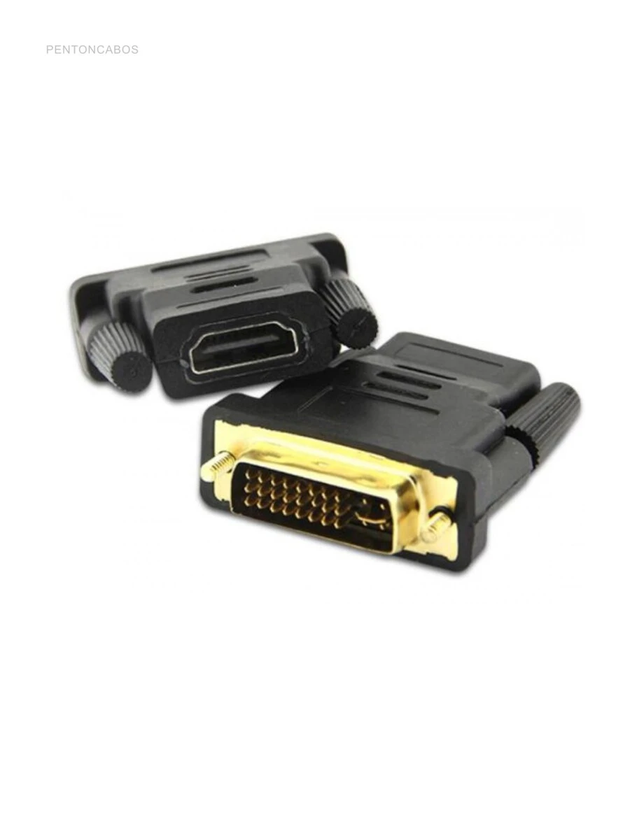 Adaptador Dvi 24+1 Para  F - Preto - Visão 1
