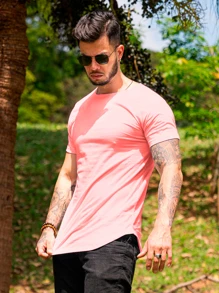 KFW Men T-Shirts & Tanks - 淺粉色 - 查看 2