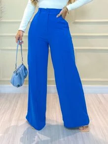 Women Pants - 寶藍色 - 查看 1