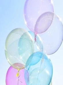 Colored Glass Bubble Balloon, 18 Inches, Pack Of 10 Pieces, Ideal For Party Decoration. - 粉色 - 查看 2