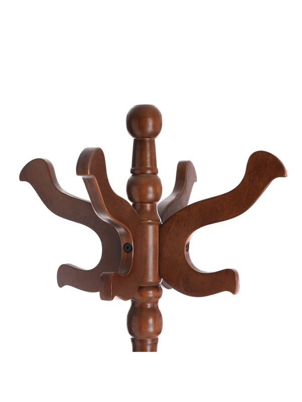 VASAGLE Coat Rack Free Standing with 11 Hooks, Wooden Hall Tree Coat