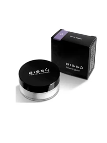 Polvo translucido Fijador bissu, polvo transluciodo blanco para rostro, polvo suelto para rostro, polvo traslucido