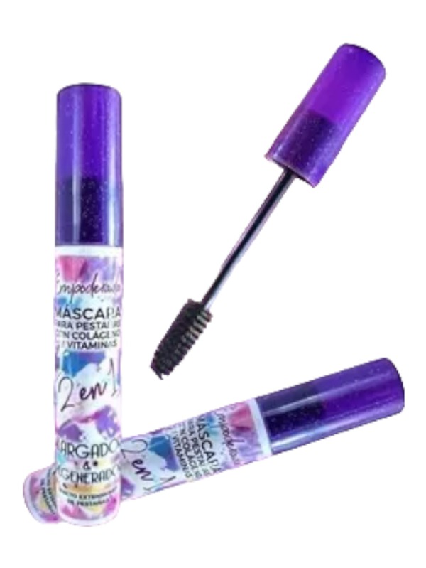 Rimel empoderada morado Alargador de pestañas Engrosador Moda de