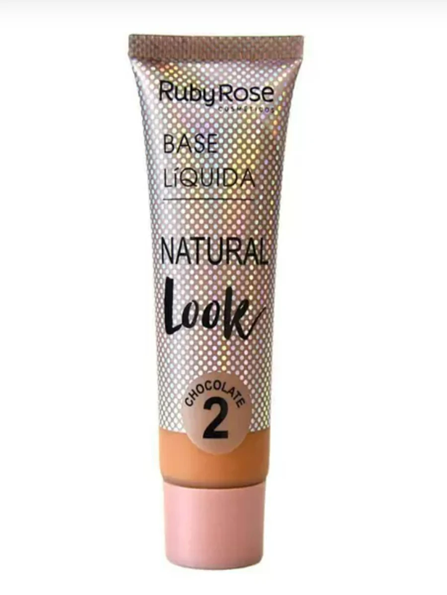 Base Líquida Ruby Rose Hb-8051 Natural Look CHOCOLATE 2 - Dark Chocolate - Visão 1