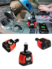 Inversor De Corriente CH60150W Conector Convertidor con Enchufe 12v A 110v 150w para Automo ELE-GATE - Negro - Ver 2