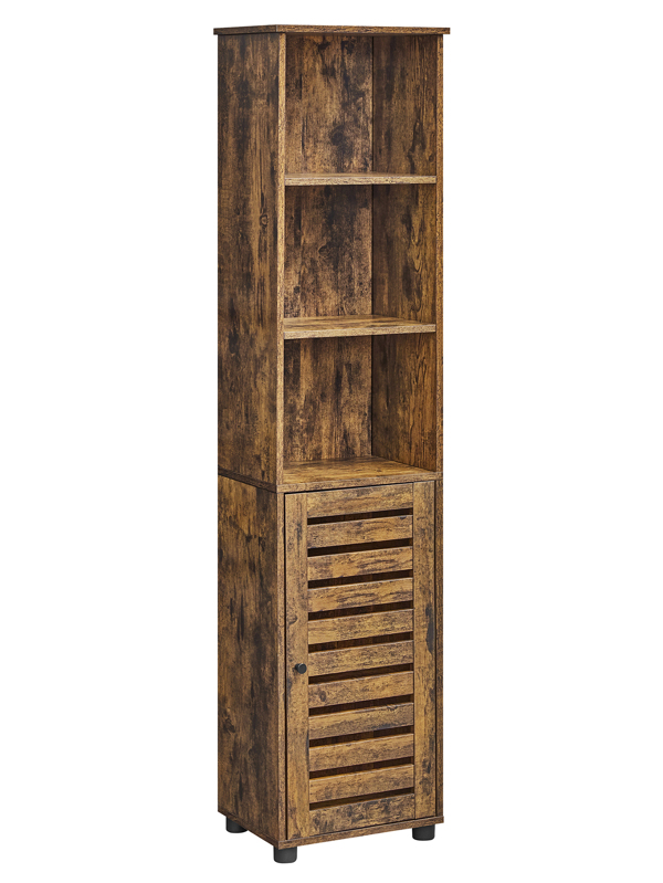 VASAGLE Bathroom Tall Storage with 3 Open Compartments