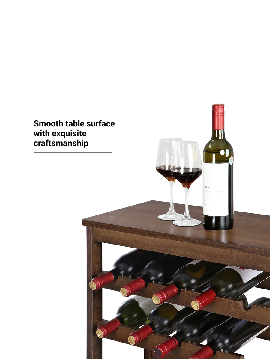 SONGMICS 42Bottle Wine Rack Free Standing Floor, 7Tier Display Wine