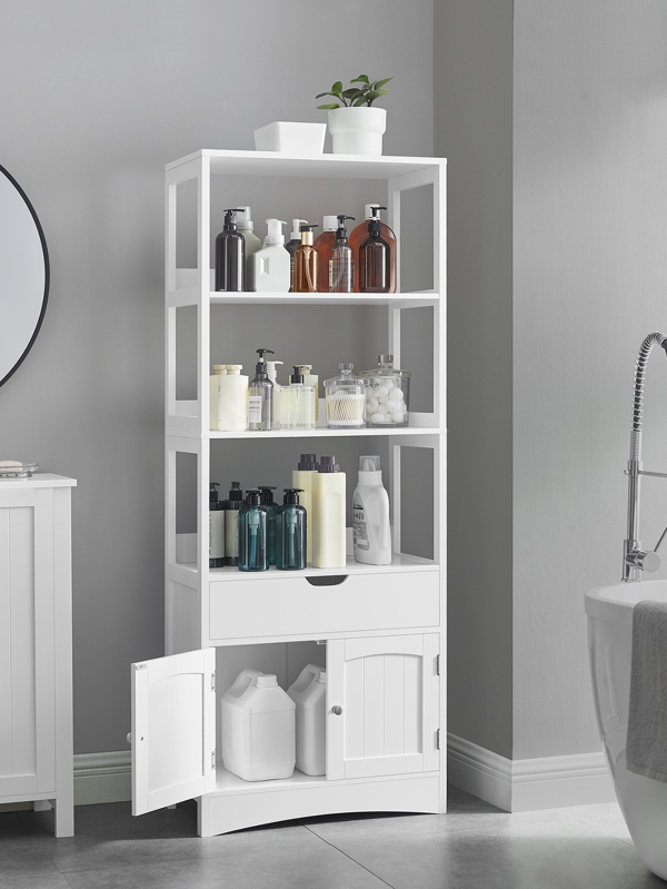 VASAGLE Bathroom Storage Freestanding Linen Tower, Tall