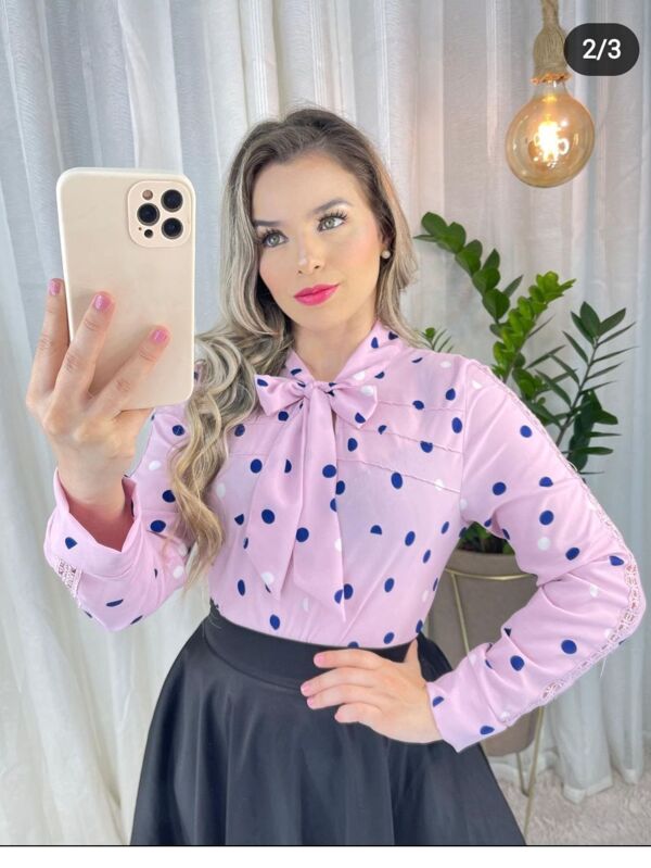 blusinha manga longa crepe moda evangelica 09-3