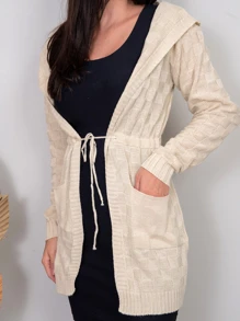 Women Cardigans - 米色 - 查看 3