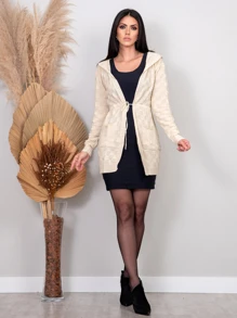 Women Cardigans - 米色 - 查看 5