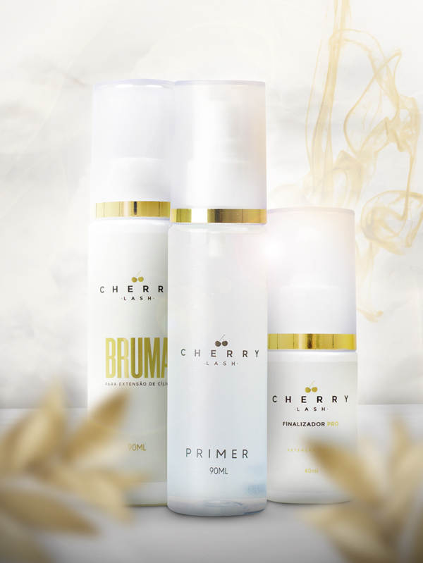 Kit Retenção - Bruma + Finalizador + Primer - Cherry Lash