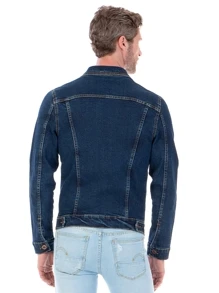 OPP´S JEANS Men's Stretch Denim Jacket With Pockets - Dark Wash - View 2