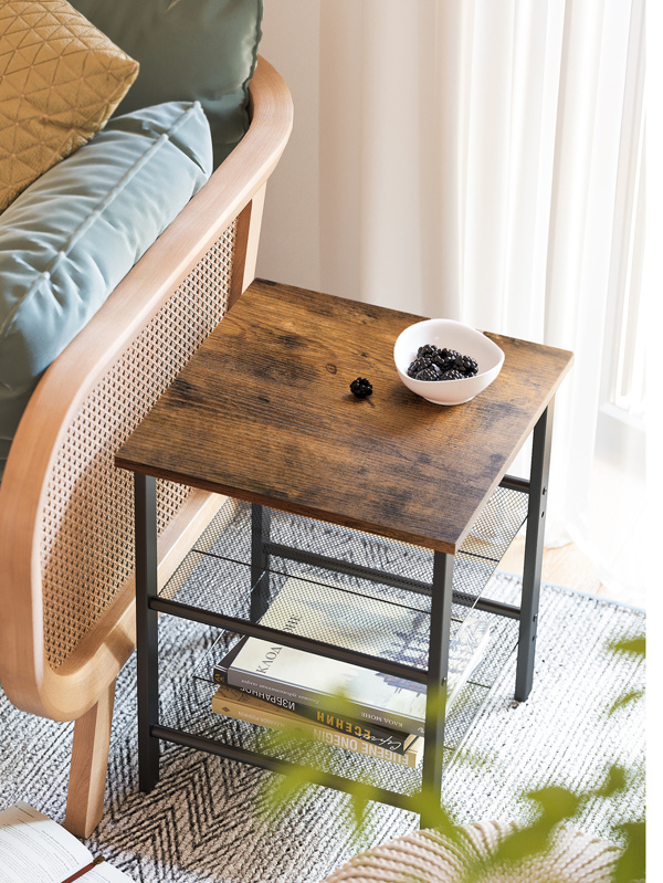 VASAGLE Set of 2 bedside tables, side tables, coffee tables with