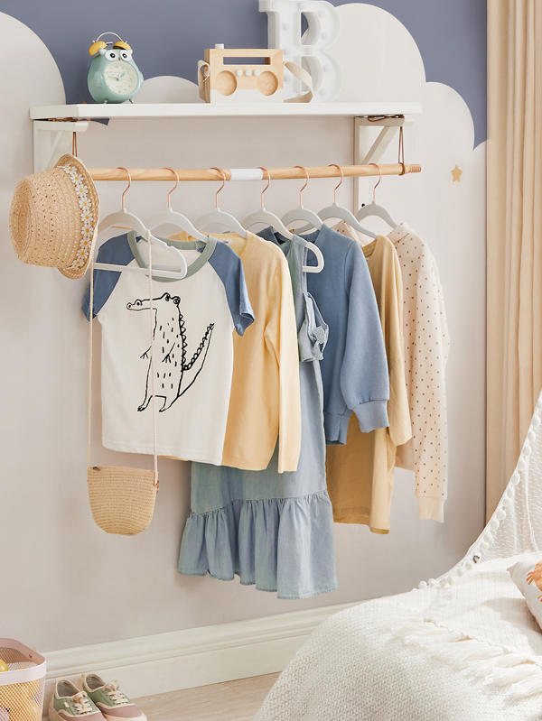 SONGMICS Baby Hangers Pack of 50, Children’s Hangers for Closet with