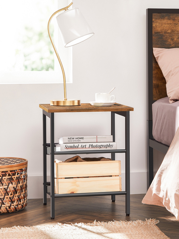 VASAGLE Set of 2 bedside tables, side tables, coffee tables with