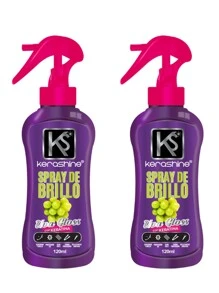 KERASHINE SÍLICA SPRAY DE BRILLO UVA GLOSS 120 ML - 2 PZ - Morado - Ver 1