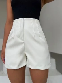 Women Shorts - 白色 - 查看 3