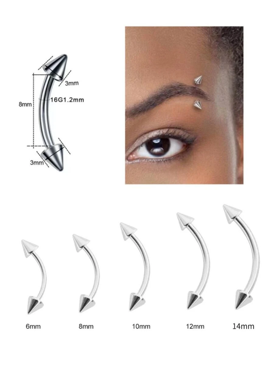 Eyebrow Ring - 銀色 - 查看 1