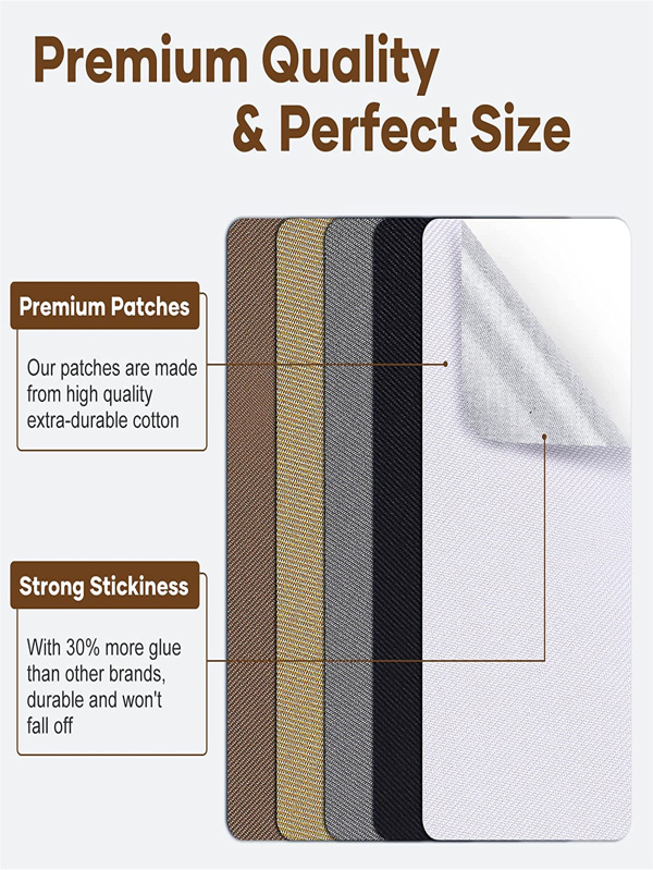 HTVRONT Iron on Patches for Clothing Repair, 15 PCS Fabric Patches for