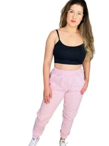 Women Sweatpants - Baby Pink - View 3