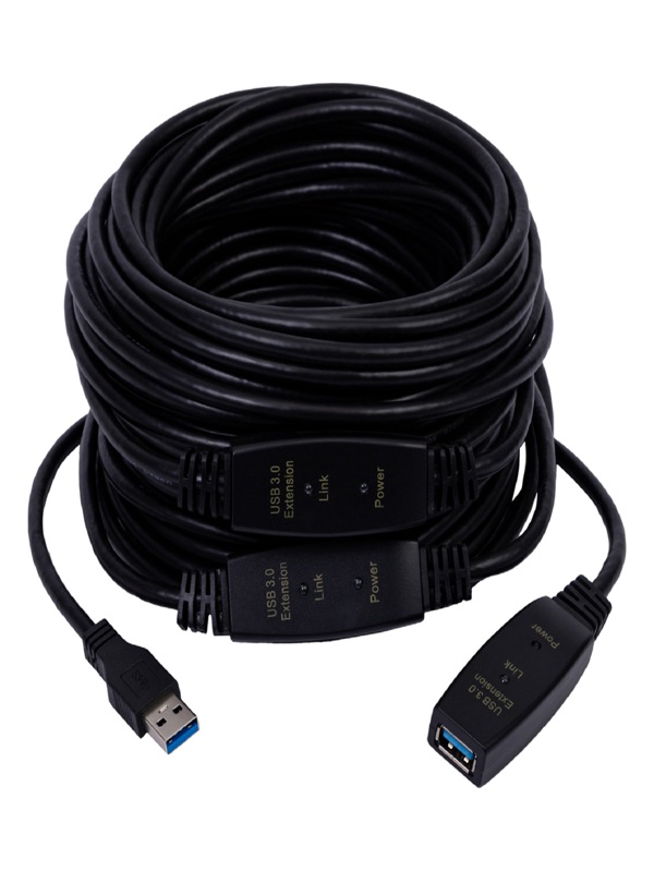 Cabo Extensor Usb Versão 3.0 Ativo 30 Metros Câmera Webcam