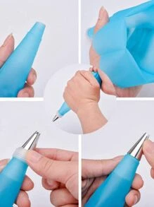 24 Pçs Saco De Confeitar De Silicone  Promoção  A7-31 - Azul - Visão 3