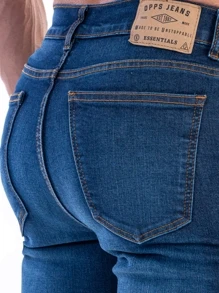 Bermuda De Mezclilla Stretch Para Hombre - Azul lavado oscuro - Ver 4