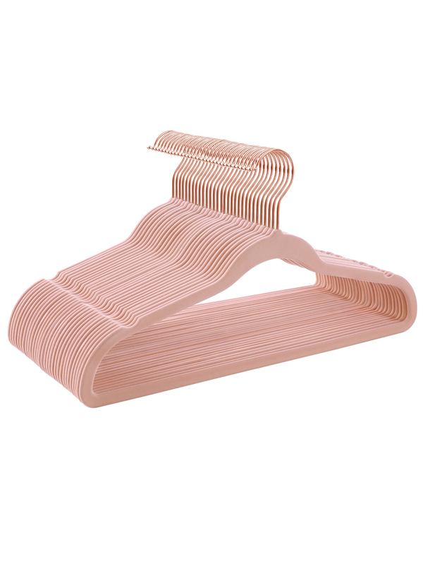 SONGMICS 30 Pack Velvet Hangers, Non Slip Hangers with Rose Gold Color