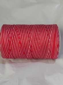 Carrete de hilo de 100% Naylon para tejido  No. 2 - Rojo y blanco - Ver 2