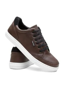 Tênis Sapatenis Botinha Masculino Cano Baixo Estilo Casual Confortável