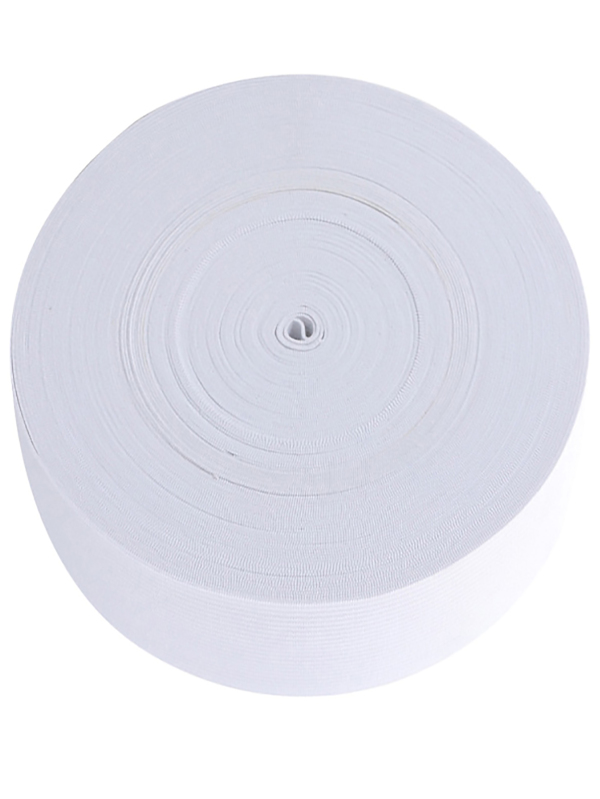 Elástico liso 35 mm x 25 metros  branca para roupa costura artesanato  acessórios de vestuário  faixas de fios elásticas