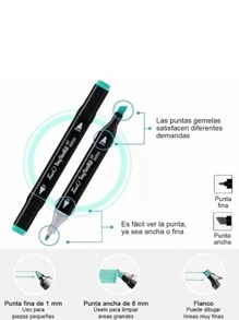 Professional Double Tip Pen Set 60 Pens - 彩色 - 查看 2