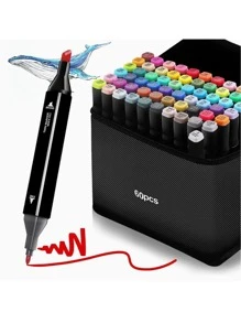 Professional Double Tip Pen Set 60 Pens - 彩色 - 查看 1