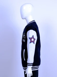 Toddler Girl Coats - Màu xanh lam - Xem 5