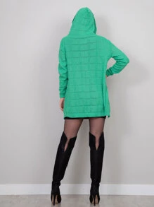 Women Cardigans - สีเขียวมะกอก - ดู 2