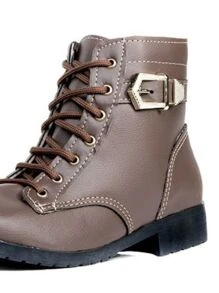 Women Fashion Boots - 咖啡棕 - 查看 2