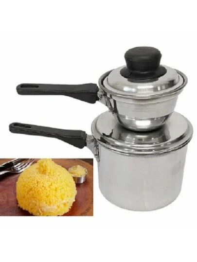 Mini Cuscuzeira Porção Individual Em Alumínio Polido