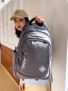 Women Functional Backpacks - Màu xám đen - Xem 4