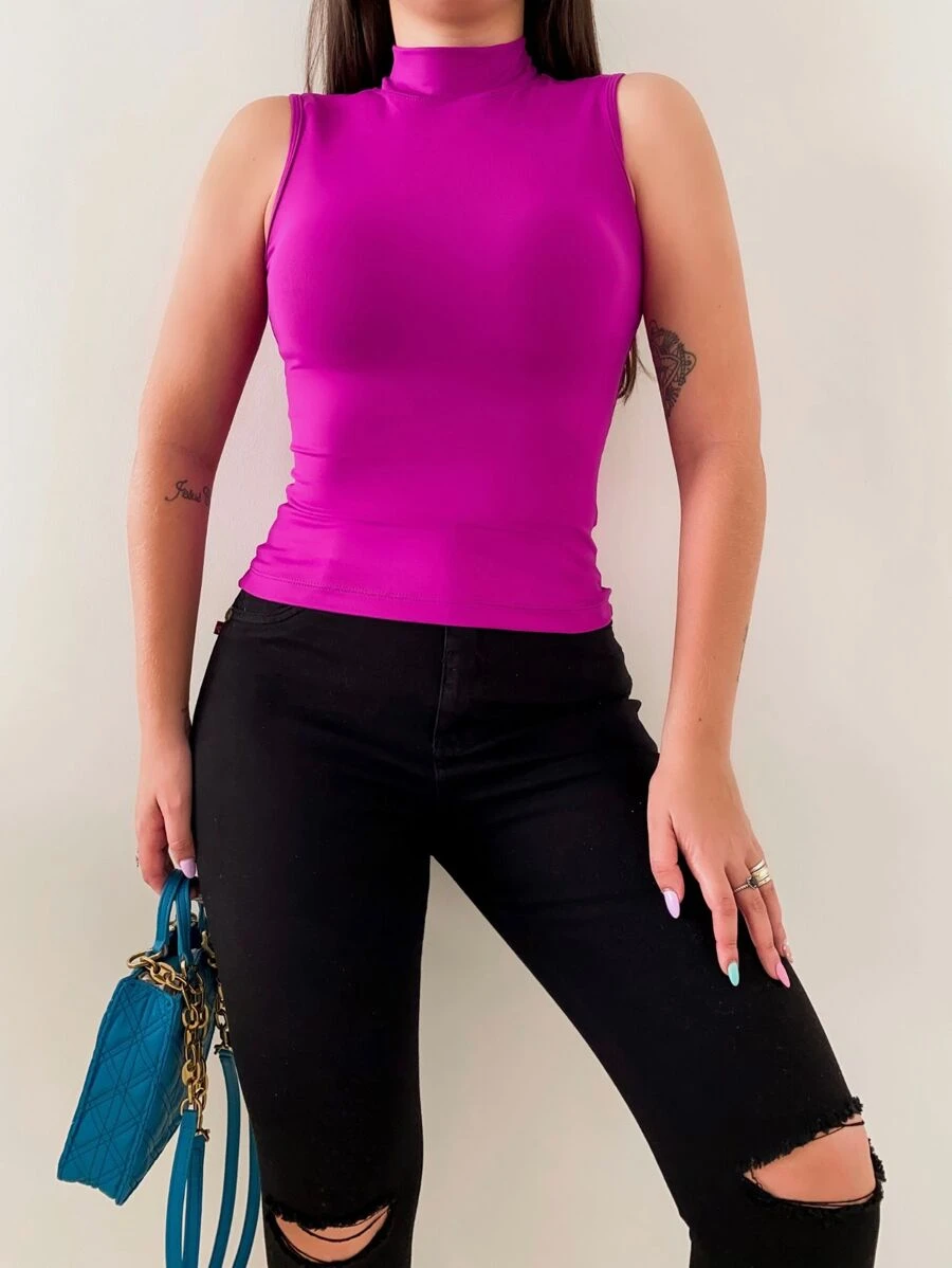 Women Tank Tops & Camis - Rose Red - View 1